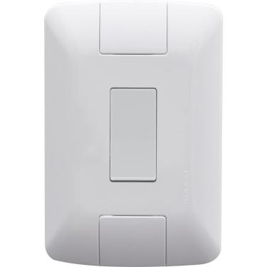 Imagem de Conjunto 4X2 Com 1 Interruptor Simples Aria 6 A 250 V Branco