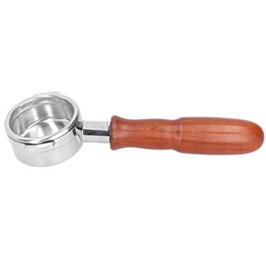 Imagem de peça de reposição para máquina de expresso,Suporte de filtro de café de aço inoxidável 304 de 58 mm sem fundo, compatível com a série La Marzocco, café para bar de escritório em casa