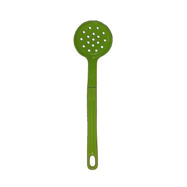 Imagem de Escumadeira Talher em Nylon Cozinha Utensílio Verde 28cm