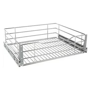 Imagem de Gaveta Aramada Deslizante 67x16x48 Aço Inox 7014