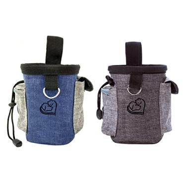 Imagem de PetPhindU Bolsa para cães 2 peças Bolsa para treinamento de cães Bolsa para petiscos para cães Bolsa de cocô embutida Dispenser Bolsa para cães para caminhada Bolsa de treinamento para cães para petiscos Bolsa de treinamento para cães
