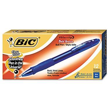 Imagem de BICVLGB11BE - BIC Velocity Easy-Glide System Ballpoint Pen