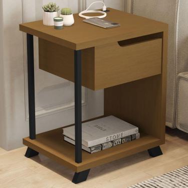 Imagem de Mesa De Cabeceira Luxo 1 Gaveta Nature 1010 - Jb Bechara