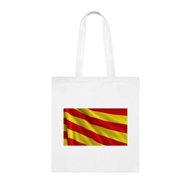 Imagem de Sacola Catalonia 5, presente da Catalunha, bolsa de ombro Catalunha, sacos reutilizáveis Catalunha, ideia de presente de cesta de Natal de aniversário, presente para ela, presente