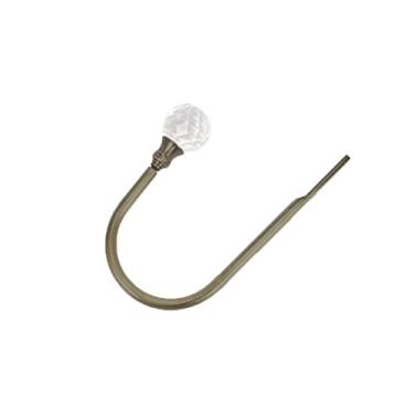 Imagem de Suporte de cortina de cristal/pérola grande gancho de amarração suporte de borla suporte de parede cabide para decoração de cortina de quarto gancho de cortina, verde claro, 1 peça