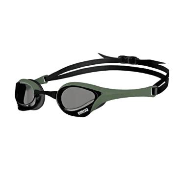 Imagem de arena Óculos de natação Cobra Ultra Swipe Racing para homens e mulheres, lentes sem espelho, anti-nevoeiro, proteção UV, fumaça/exército/preto