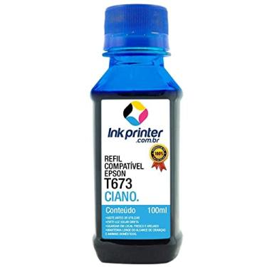 Imagem de Tinta para Epson L805 - Ciano - Compatível Ink Printer (t673-100ml)
