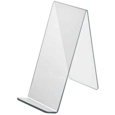 Imagem de Azar Displays 515445 4,5 polegadas de largura por 22,5 polegadas de profundidade por 25,5 centímetros de altura visor de cavalete acrílico, pacote com 10