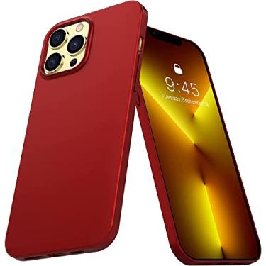 Imagem de Capa Capinha Para iPhone 14 Pro Tela 6.1 Case Acr�lica Fosca Fina Premium (Vermelha)