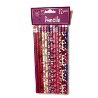 Imagem de Lápis temático de dia dos namorados, pacote com 12 - estilos variados