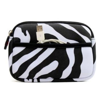 Imagem de Kroo Capa de transporte para câmera portátil (zebra)