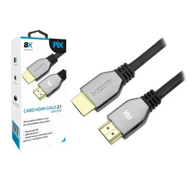 Imagem de Cabo Hdmi 1,5 Metros 8k 120hz 3d Ultrahd 7680x4320 Dinâmico