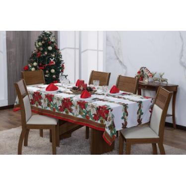 Imagem de Toalha De Mesa Natal 6 Lugares 1,4M X 2 M Retangular Oxford - Jandis B