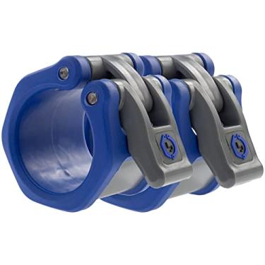 Imagem de Colar de barra olímpica Lock Jaw hexagonal 50 mm / 2" (azul)