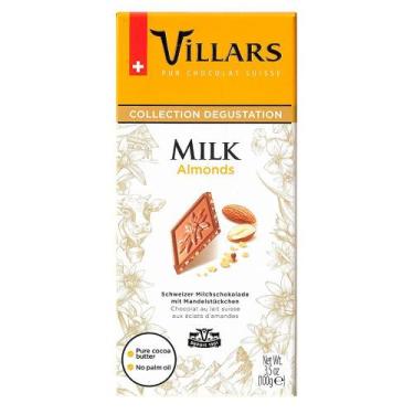 Imagem de Chocolate Milk Almonds Collection Degustation Villars 100G