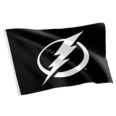 Imagem de Desert Cactus Bandeira do Time Relâmpago da NHL Liga Nacional de Hóquei 100% Poliéster Interior Externo 3 pés x 5 pés (Design #2)