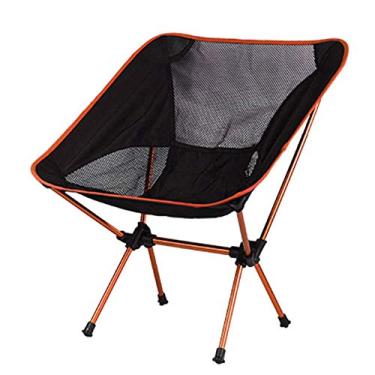 Imagem de Cadeiras dobráveis ​​de acampamento portáteis - dobráveis ​​ultraleves, cadeira de mochila leve empacotável em uma bolsa para atividades ao ar livre, acampamento, piquenique, caminhada leve