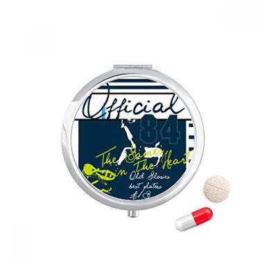 Imagem de Caixa de comprimidos oficial de futebol futebol americano, caixa de armazenamento de medicamentos, dispensador de contêiner