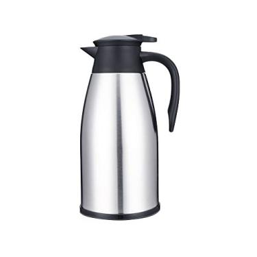 Imagem de Eastdall Garrafa De Café Térmica,Garrafa de Isolamento de Aço inoxidável Balão de Vácuo de Parede Dupla 2L Mantenha o Calor Frio para Bebidas Chá Café Água