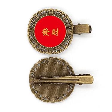 Imagem de Broche de cabelo Golden Outline Festive Implication Prosper Presilha de cabelo