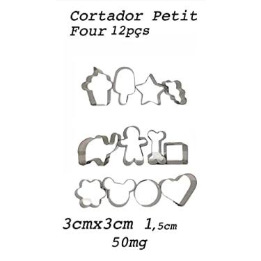 Imagem de Chicky Formas Jogo De Cortadores Petit Four 12 Peças 3cm Em Inox