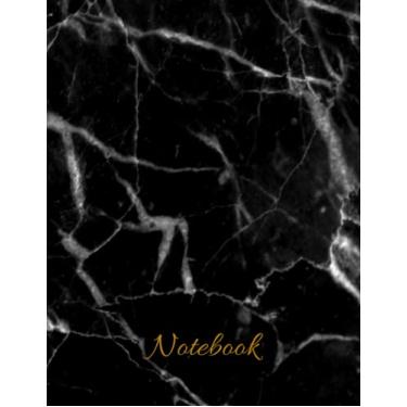 Imagem de Notebook: Elegant Dark Marble. Squared/Grid Paper Journal. Writing Notes, Calculation, Bookkeeping, Gratitude, Plans, Prayers, and Mindfulness Journaling. 8.5” x 11” 100 Pages
