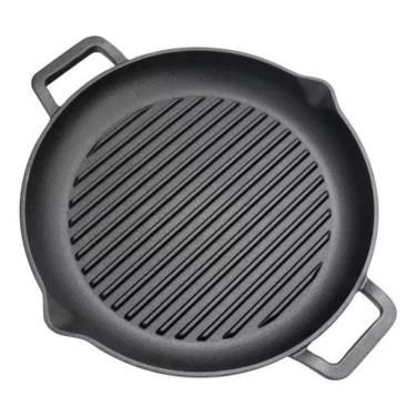 Imagem de Chapa Ferro Fundido Redonda N31 Grill Aquece Por Igual