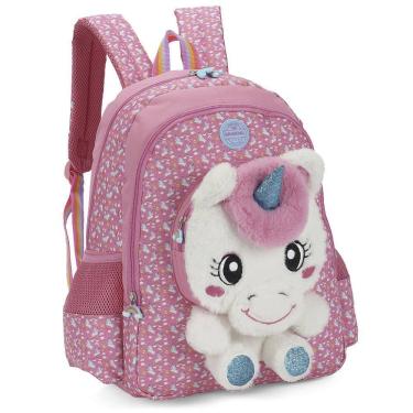 Imagem de Mochila de Costas Luxcel Up4You Unicórnio Pink