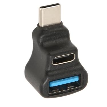 Imagem de Adaptador Divisor Tipo C PD 100W de Carregamento 8K Vídeo 20 Gbps 90 ° Type C para Type C Conversor USB A para Controlador de Laptop Tipo C Macho para Fêmea Dupla Adaptador