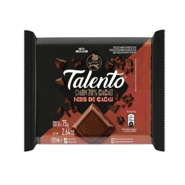 Imagem de Chocolate Garoto Talento Dark Nibs de Cacau 75g