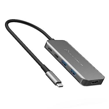 Imagem de j5create Hub USB 4 8K60 Slim – Hub USB4 6 em 1 com HDMI 8K60/4K144, carregamento PD, USB-A, portas USB-C | Compatível com MacBook, laptops Windows, Thunderbolt 3/4 e dispositivos USB4 (JCH453)