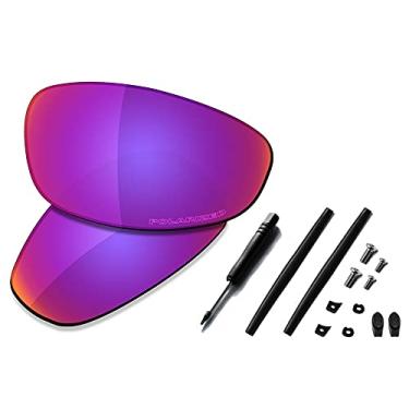 Imagem de SAUCER Lentes de reposição premium e kits de borracha para óculos de sol Oakley Juliet High Defense - Midnight Sun polarizado