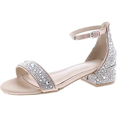 Imagem de Betsey Johnson Girls BK-MARI Heeled Sandal, Champagne, 2 Little Kid