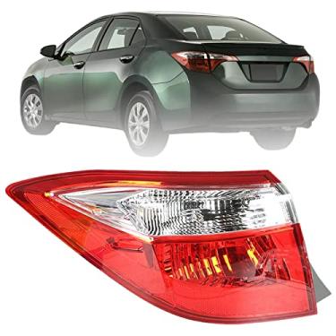 Imagem de WFLNHB Substituição do conjunto da luz traseira do lado esquerdo externo para Toyota Corolla 2014 2015 2016 Lâmpada traseira do lado do motorista 8156002751 TO2804118
