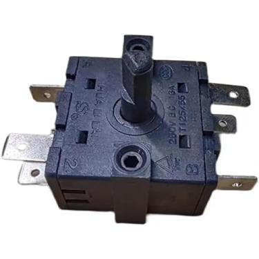 Imagem de RIKOL Interruptor de seleção de função de forno elétrico, interruptor de câmbio, 6 pinos, rotação de 5 posições, 4 vezes, Huali Lai FZ31-9