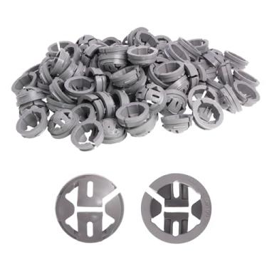 Imagem de EDOBLUE Conectores de cabo push-in de 50 peças, conector de pressão de volume não metálico de 3/20.3 cm-1/5.1 cm, conector de cabo cinza NM, acessórios de conduíte elétrico para torneira Romex de