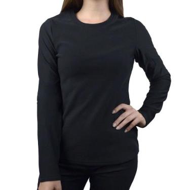 Imagem de Blusa Térmica Feminina City Lady Plus Size Preta - 678044 - Mooncity