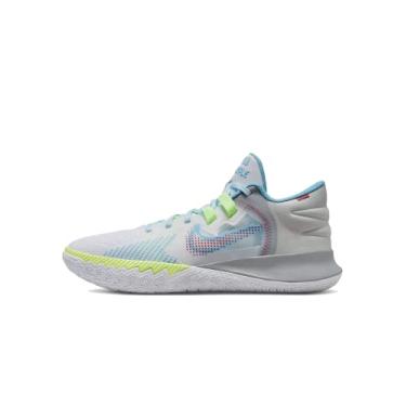 Imagem de Nike Kyrie Flytrap 5 Tênis de basquete masculino, branco/cinza/azul frio, tamanho 45, 14.5 Women/13 Men