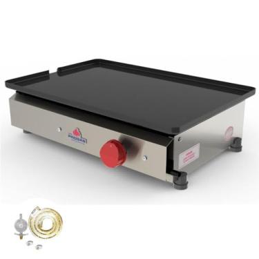 Imagem de Kit - Chapa Bifeteira Lanche Gás Inox 45 cm Pr-450g + Kit Gás - Progás