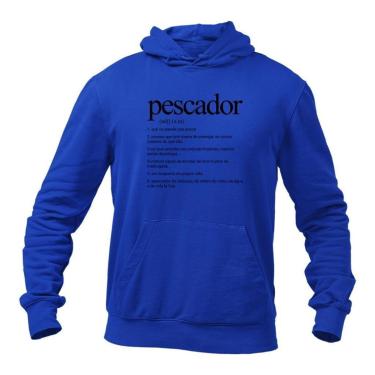 Imagem de Blusa Masculina Frio de Moletom Humor Pescador-Masculino