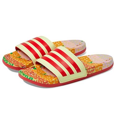 Imagem de adidas T nis de corrida unissex adulto Adilette Comfort, P rola citrina/vermelho exuberante, citrino p rola, 7