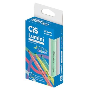 Imagem de Marca Texto CIS Lumini Trend Colors Turquesa Caixa com 12 unidades