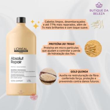 Imagem de Loreal - Absolut Repair - Shampoo Reconstrucao Capilar Gold Quinoa 1,5