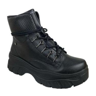 Imagem de Bota Feminina Cano Baixo Solado Alto Amarração Ramarim 86131-Feminino