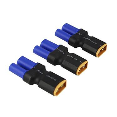 Imagem de OliYin 3 adaptadores de conector macho XT60 para fêmea EC5 Losi para RC LiPo (pacote com 3)