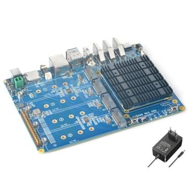 Imagem de youyeetoo Mini plataforma NAS CM3588 Plus, vídeo até 8K, RK3588, OpenMediaVault, LPDDR5 de 32 GB, 4 soquetes M.2 PCIe3.0, soluções NAS, servidor doméstico, armazenamento em nuvem local (kit NAS 32G +