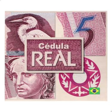 Imagem de Folder Encarte para Cédula de 5 Reais Descritivo