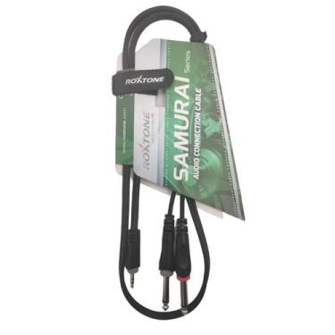 Imagem de Cabo p2 stereo + 2 p10 mono roxtone 1m rayc130l1/palco