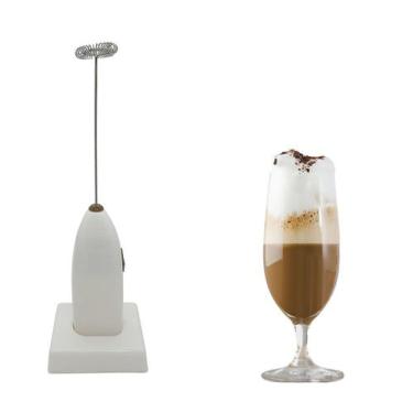 Imagem de Mixer misturador bebidas c/ base leite café pilha - branco - Clink
