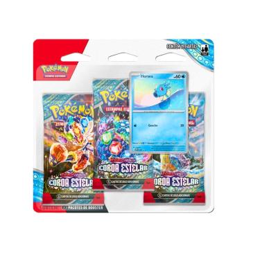 Imagem de Cartas de Pokémon Blister Triplo Coleção Coroa Estelar Copag
